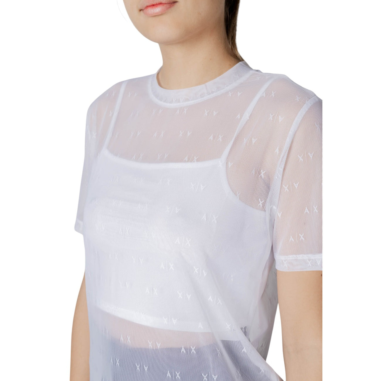 Armani Exchange T-shirt Dames Wit #2412471