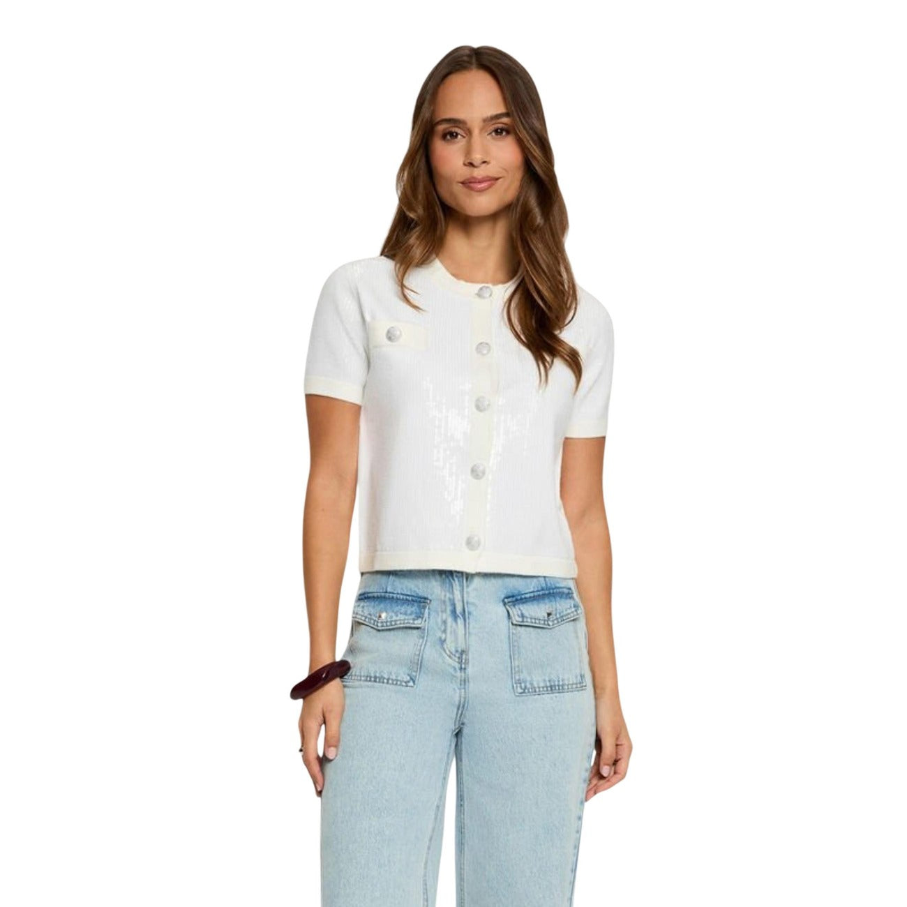Morgan De Toi Cardigan Damen Hellblau #2457986