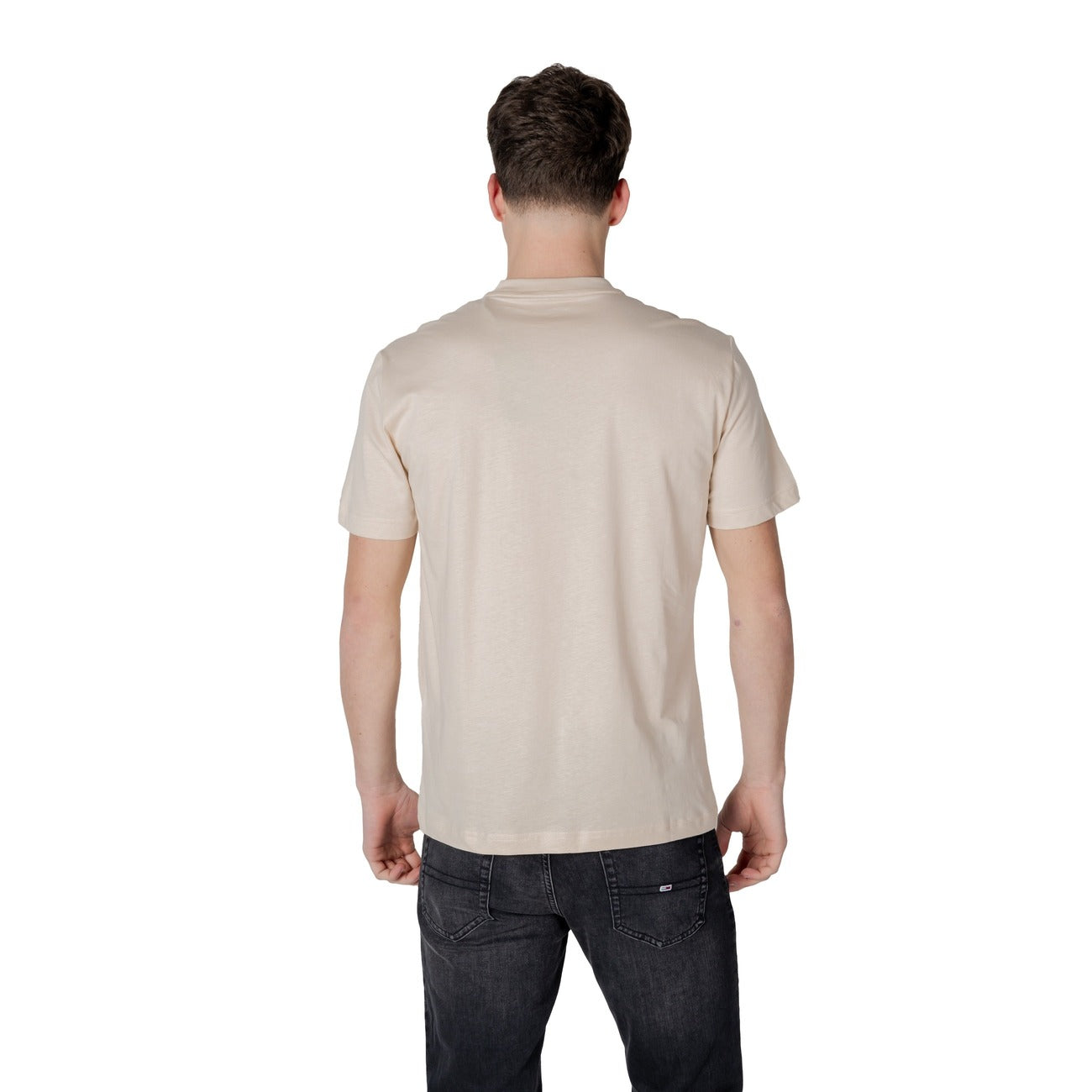 Ea7 T-shirt Heren Beige