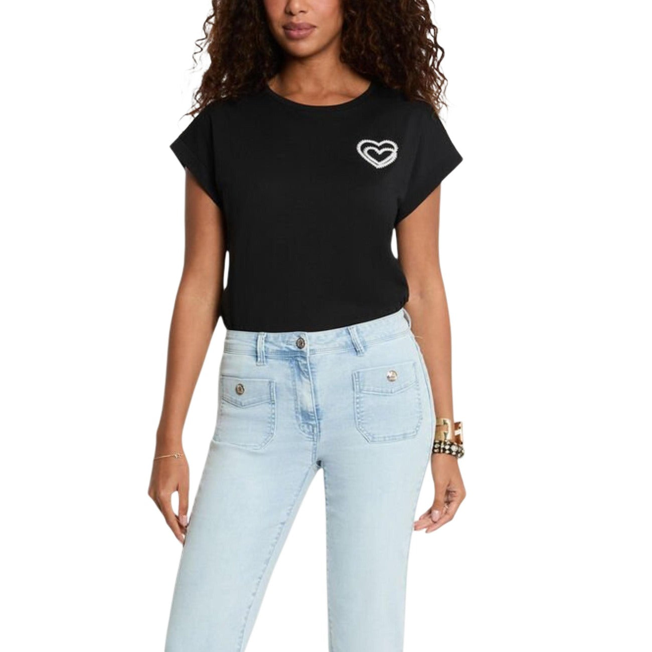 Morgan De Toi T-shirt Dames Zwart #2469648