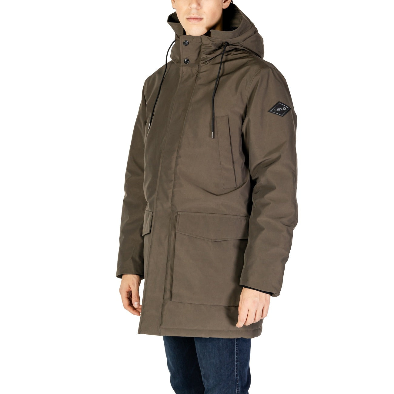 Replay Windbreaker Men Green