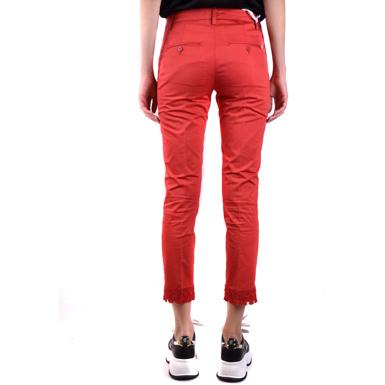 Dondup Broek Dames Rood