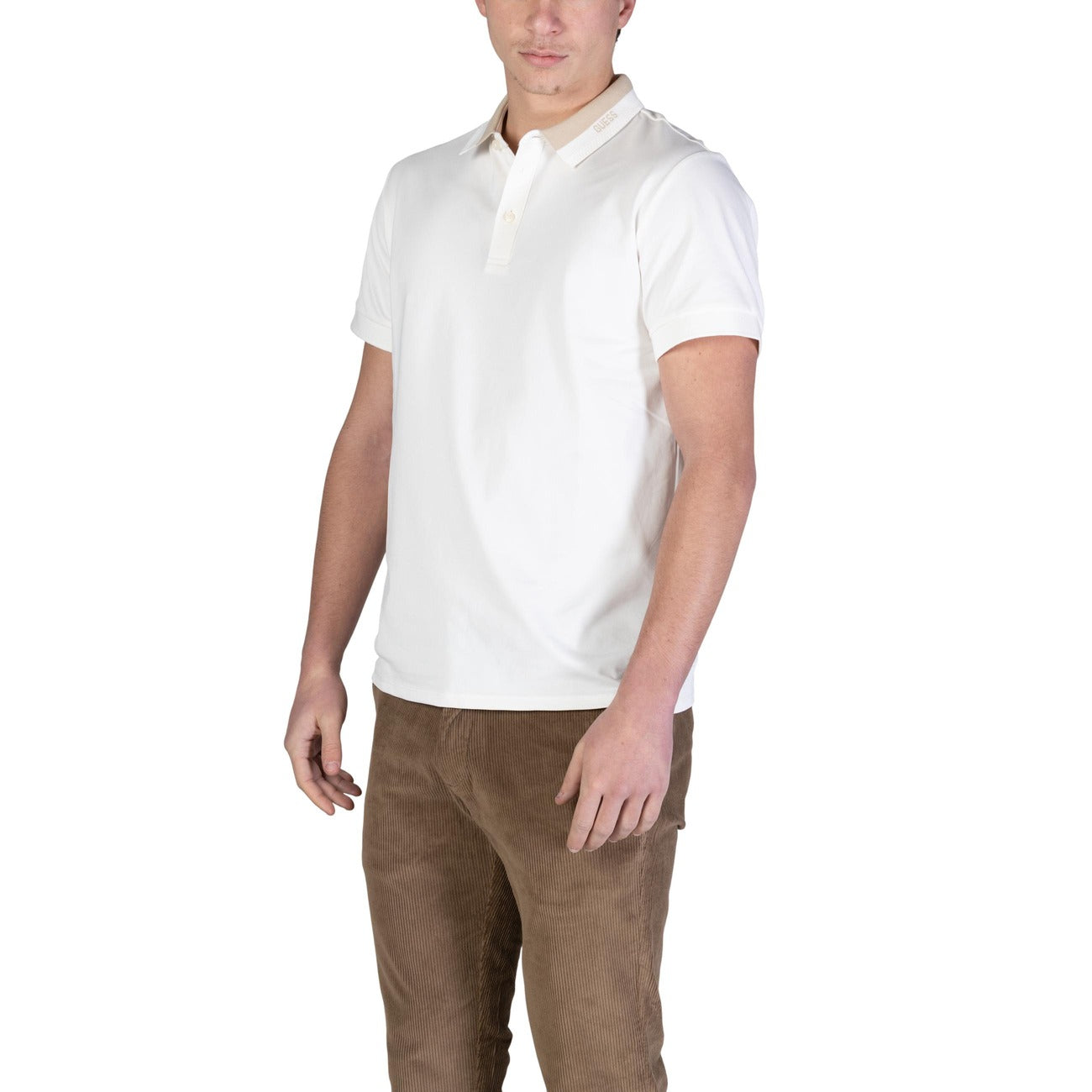 Guess Polo Top Men Beige