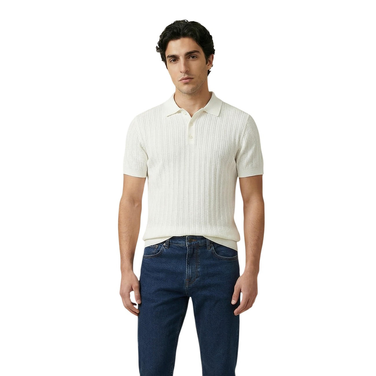 Guess Polo Top Herren Weiß