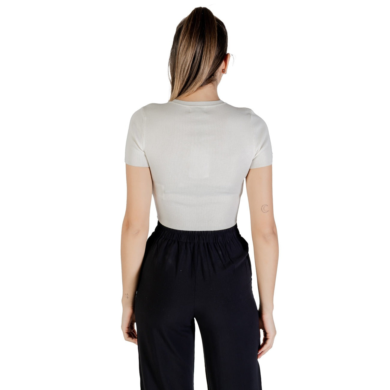 Jacqueline De Yong T-shirt Dames Wit