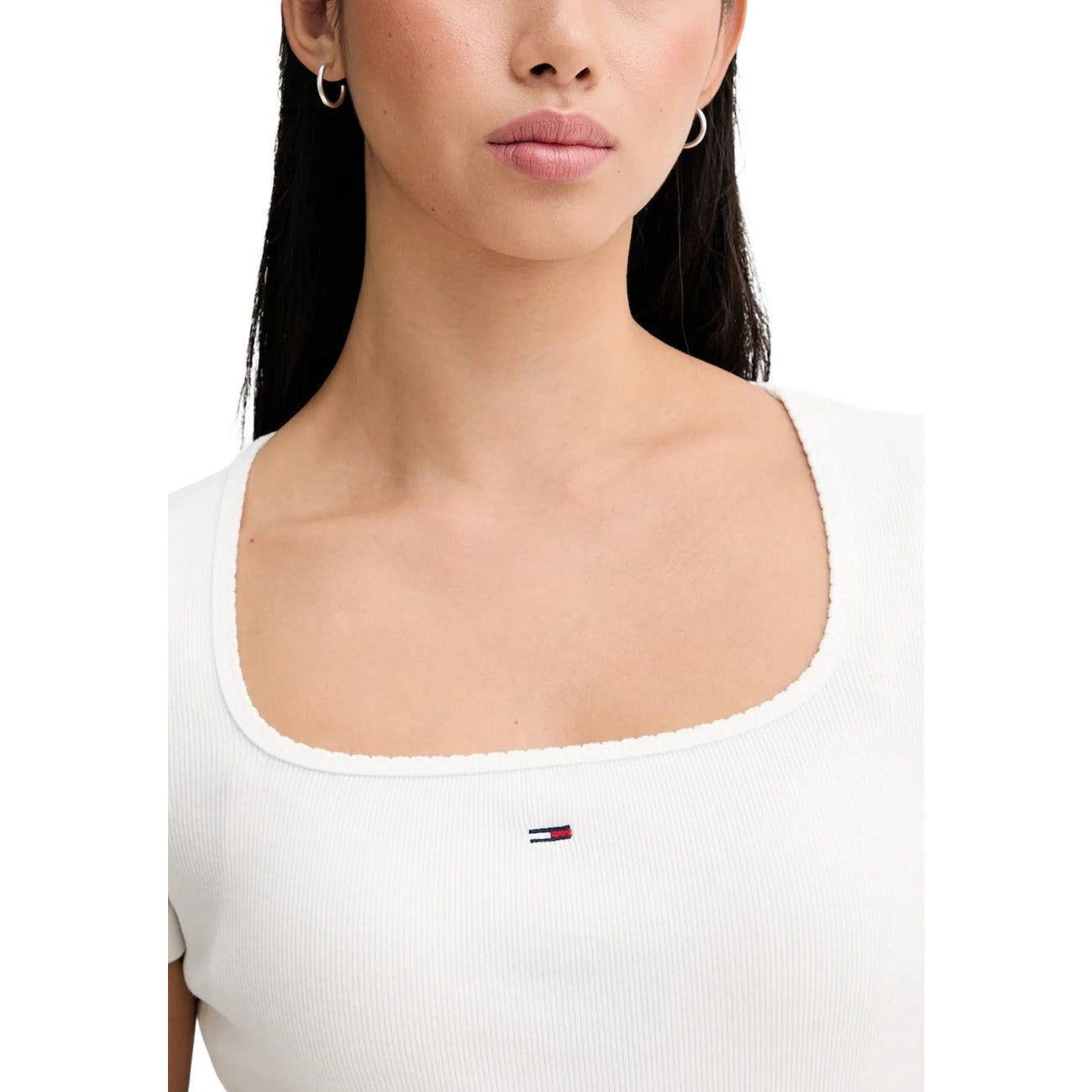Tommy Hilfiger Jeans T-shirt Dames Wit #2470023