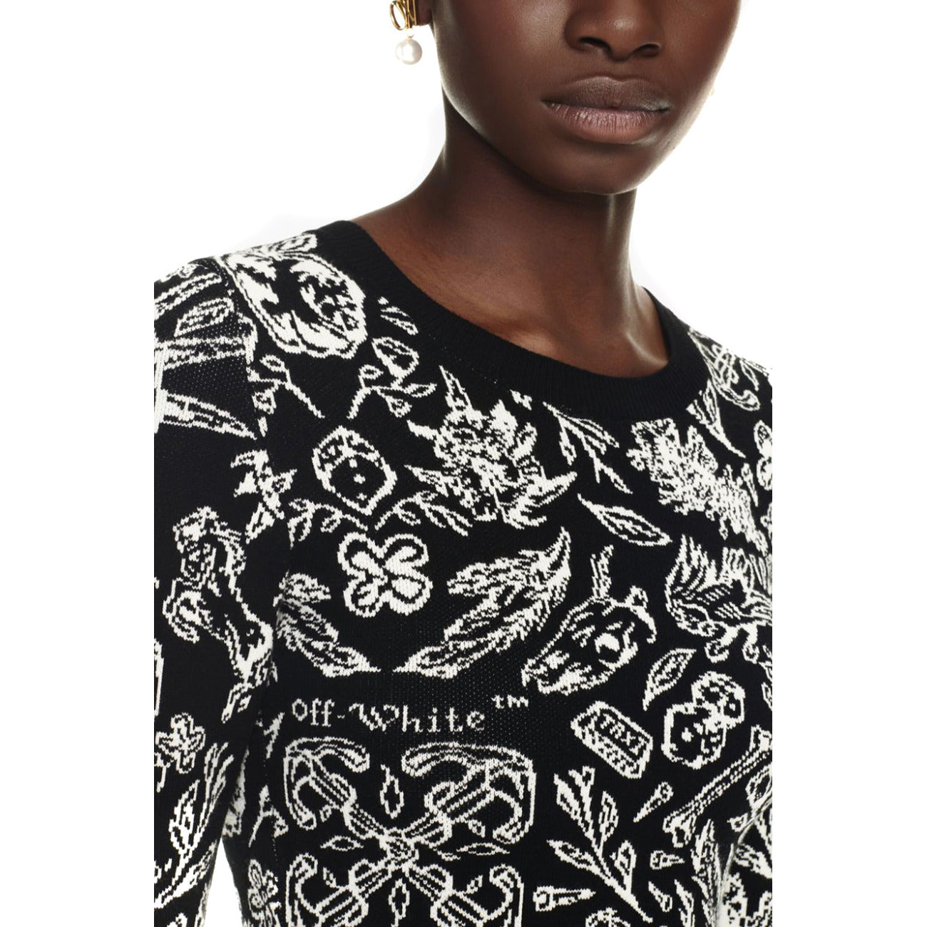 Off-white Jurk Dames Zwart