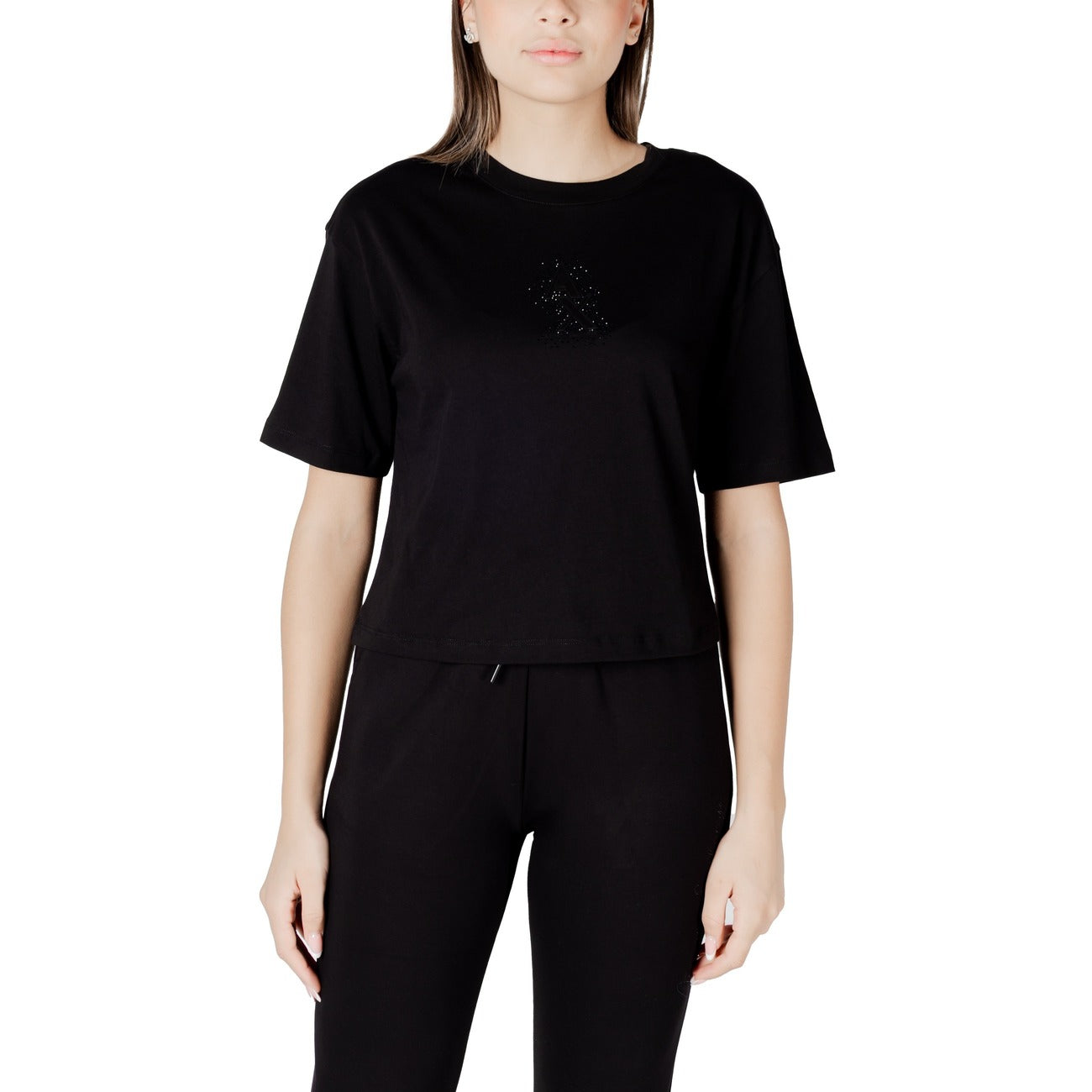 Armani Exchange T-shirt Dames Zwart #2418649