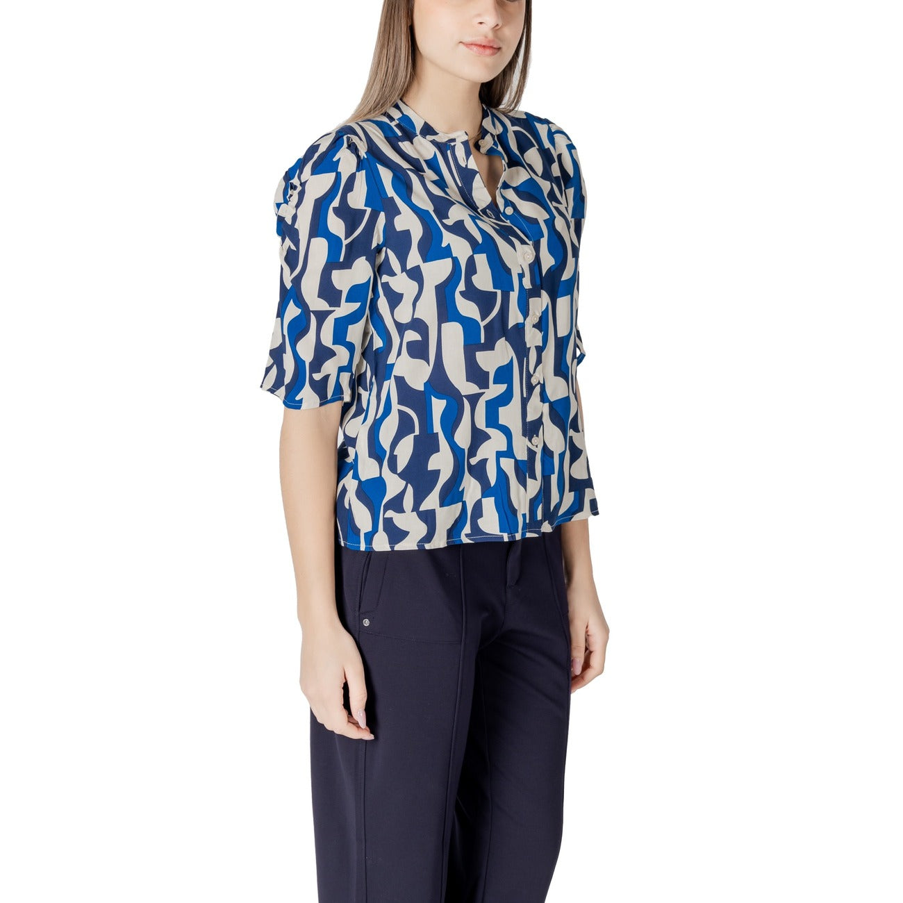Ichi Bluse Damen Blau