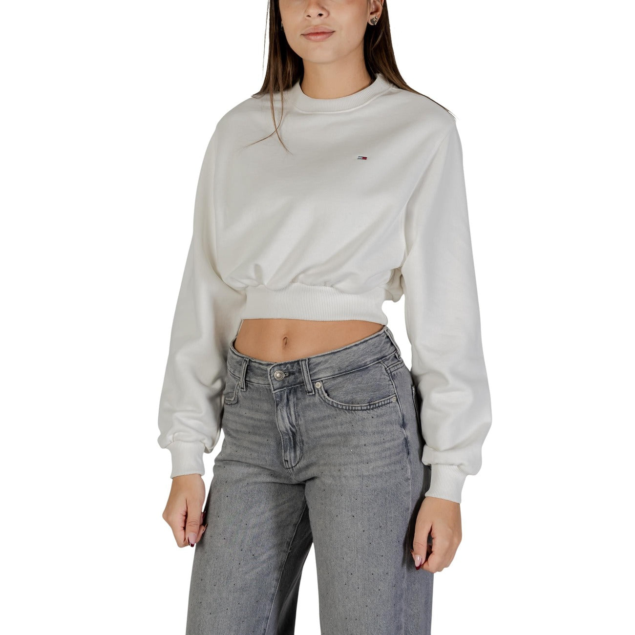 Tommy Hilfiger Jeans Sweatshirt Damen Weiß