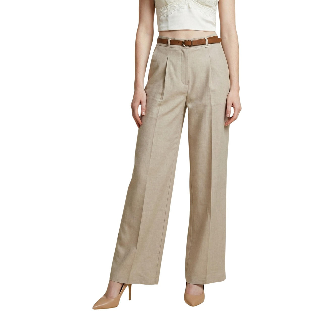 Artigli Hose Damen Beige Beige