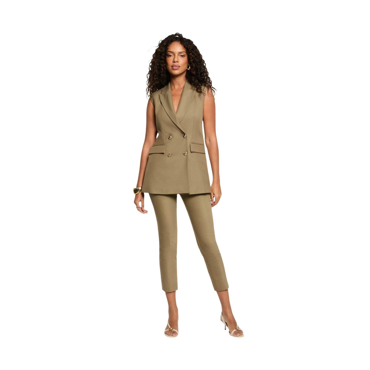 Morgan De Toi Gilet Dames Groen Groen