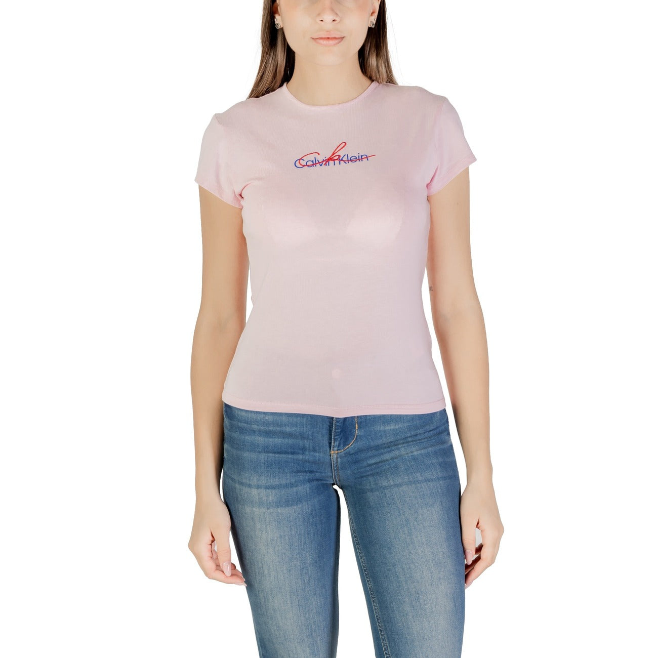 Calvin Klein Jeans T-shirt Dames Roze #2420695