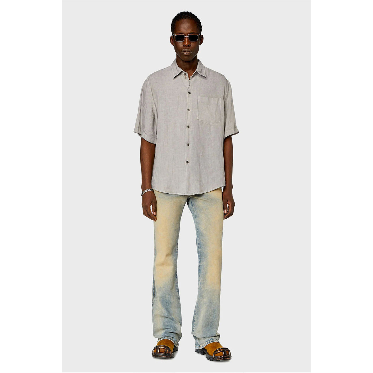 Diesel Shirt Heren Beige