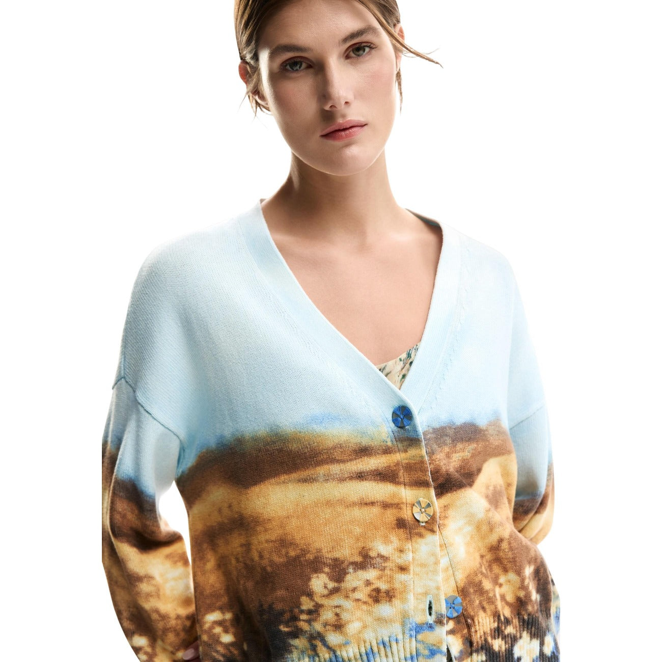 Desigual Cardigan Damen Hellblau