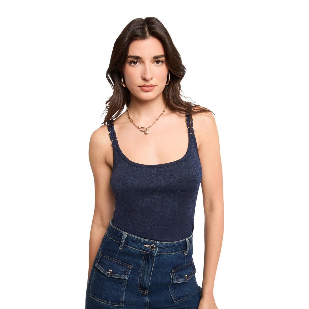 Morgan De Toi Top Damen Blau