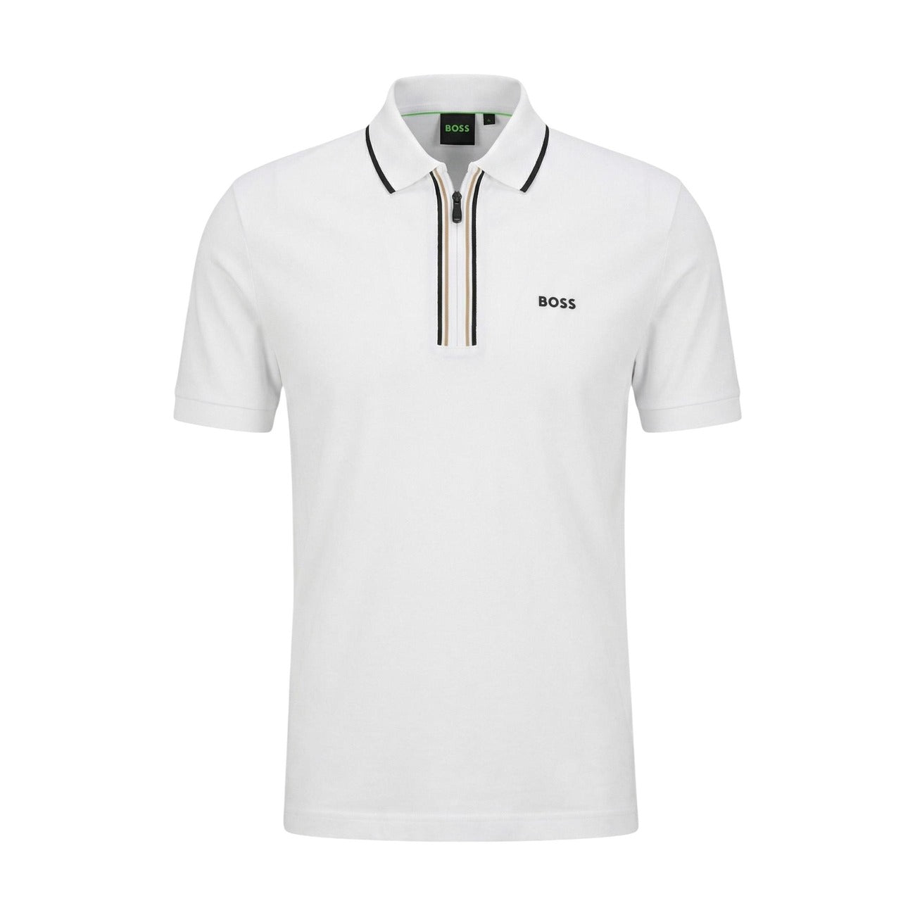 Boss Polo Top Herren Weiß