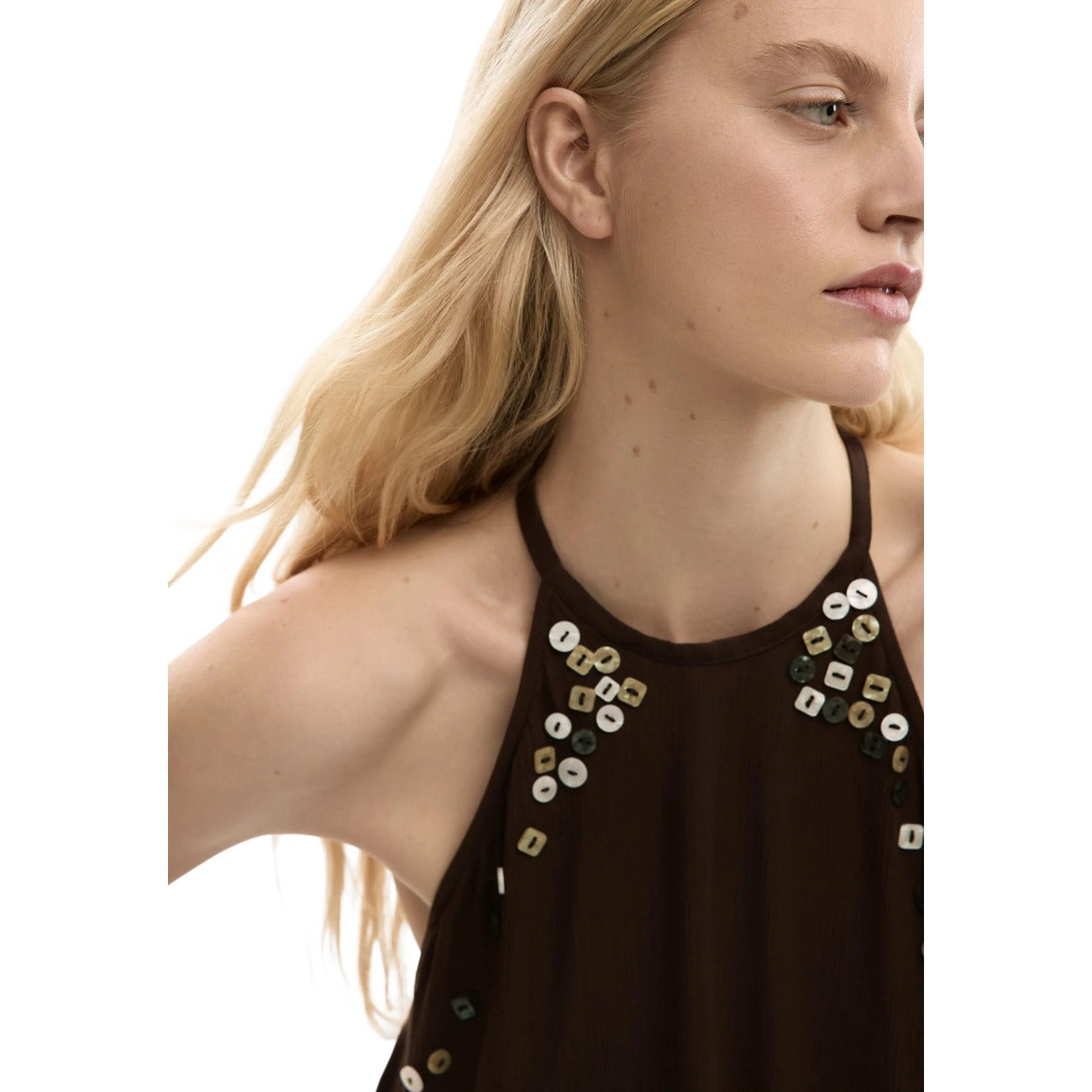 Desigual Top Damen Braun