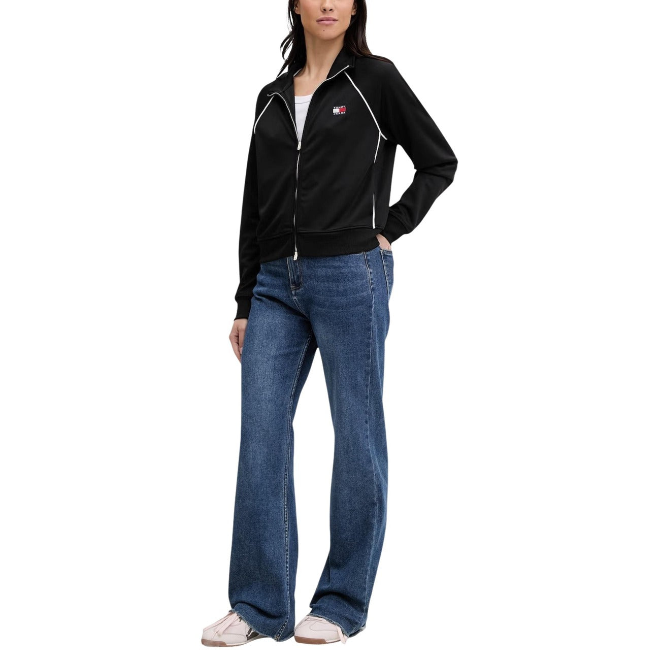 Tommy Hilfiger Jeans Sweatshirt Damen Schwarz