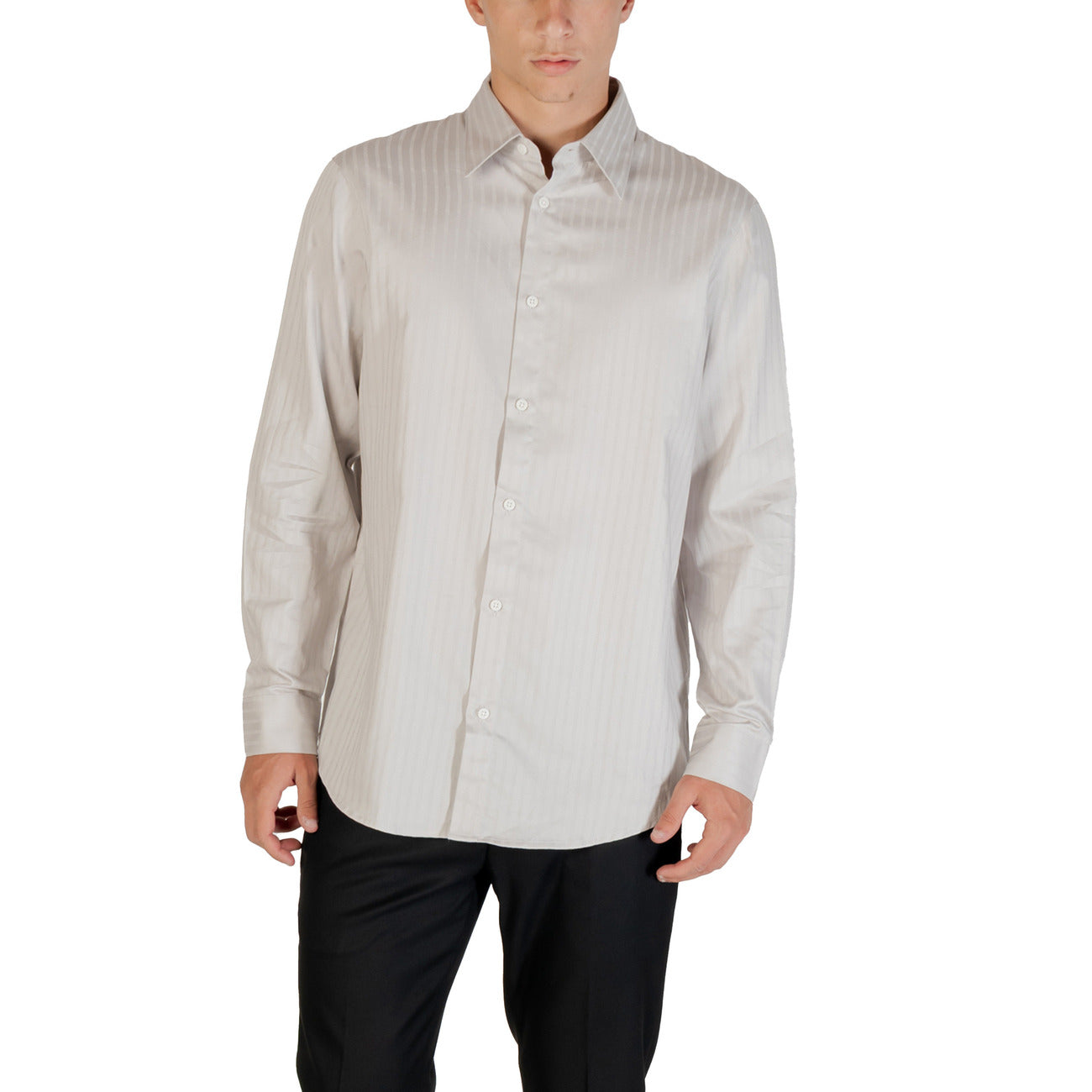 Armani Exchange Shirt Heren Grijs