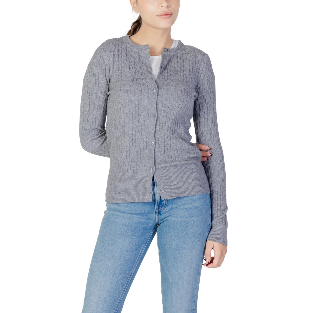 Choral Strickmode Damen Grau #2465280