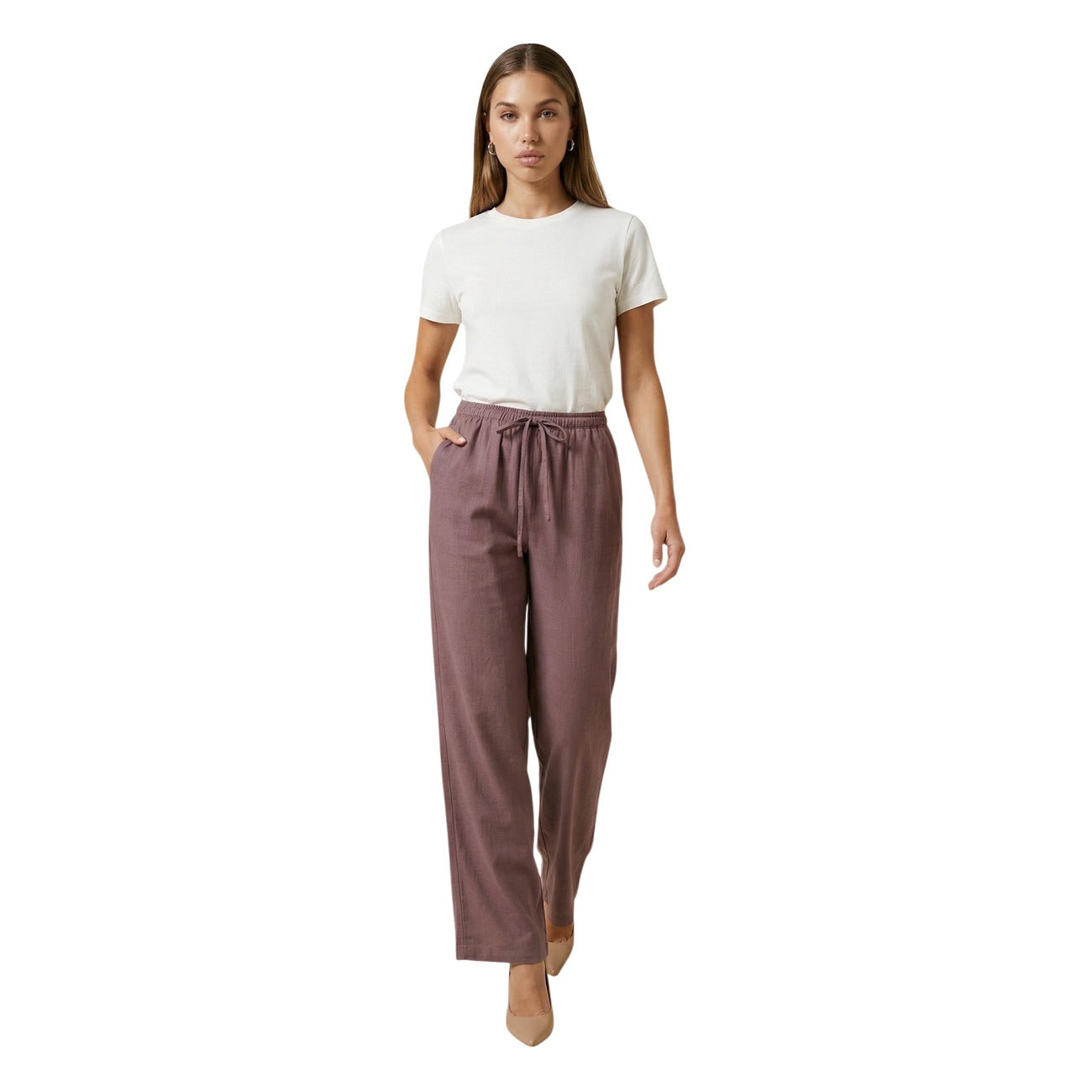 Jacqueline De Yong Hose Damen Lila