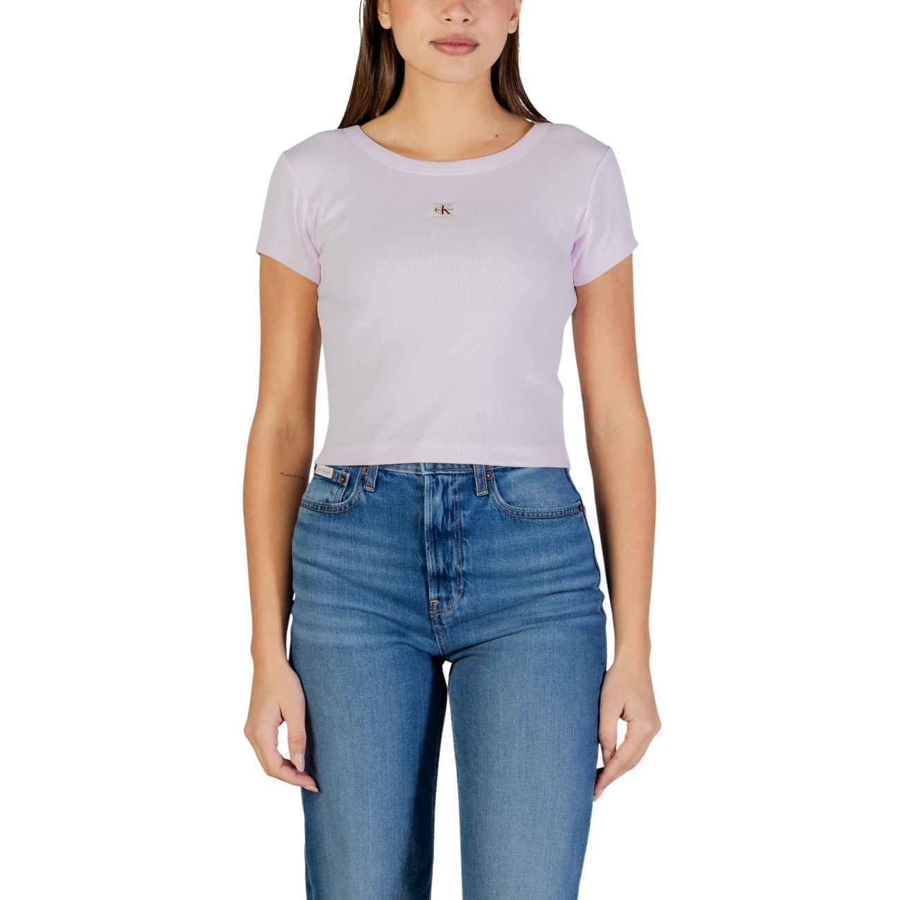 Calvin Klein Jeans T-shirt Dames Roze #2470648