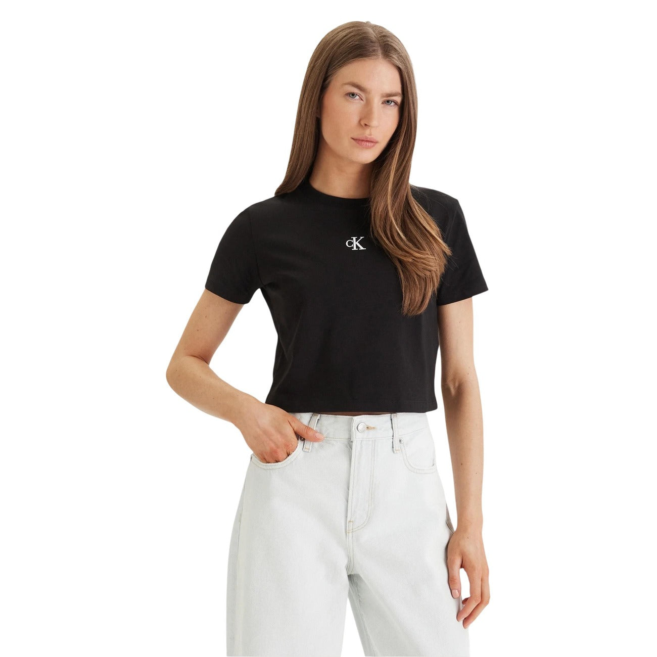 Calvin Klein Jeans T-shirt Dames Zwart #2457373