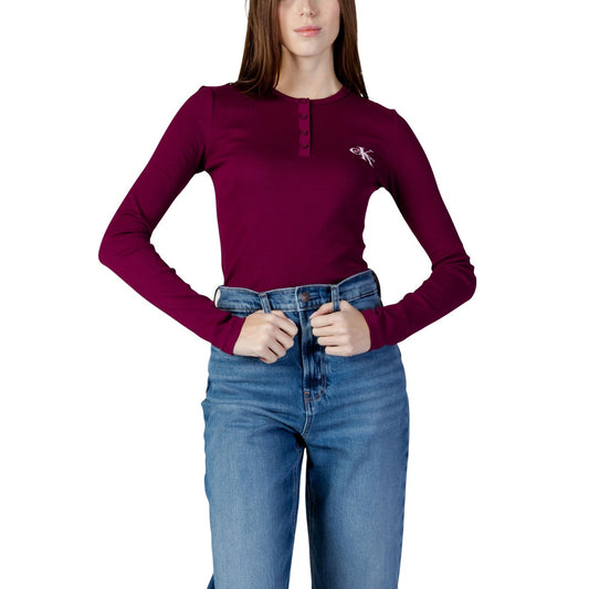 Calvin Klein Jeans T-Shirt Damen Bordeaux #2469906