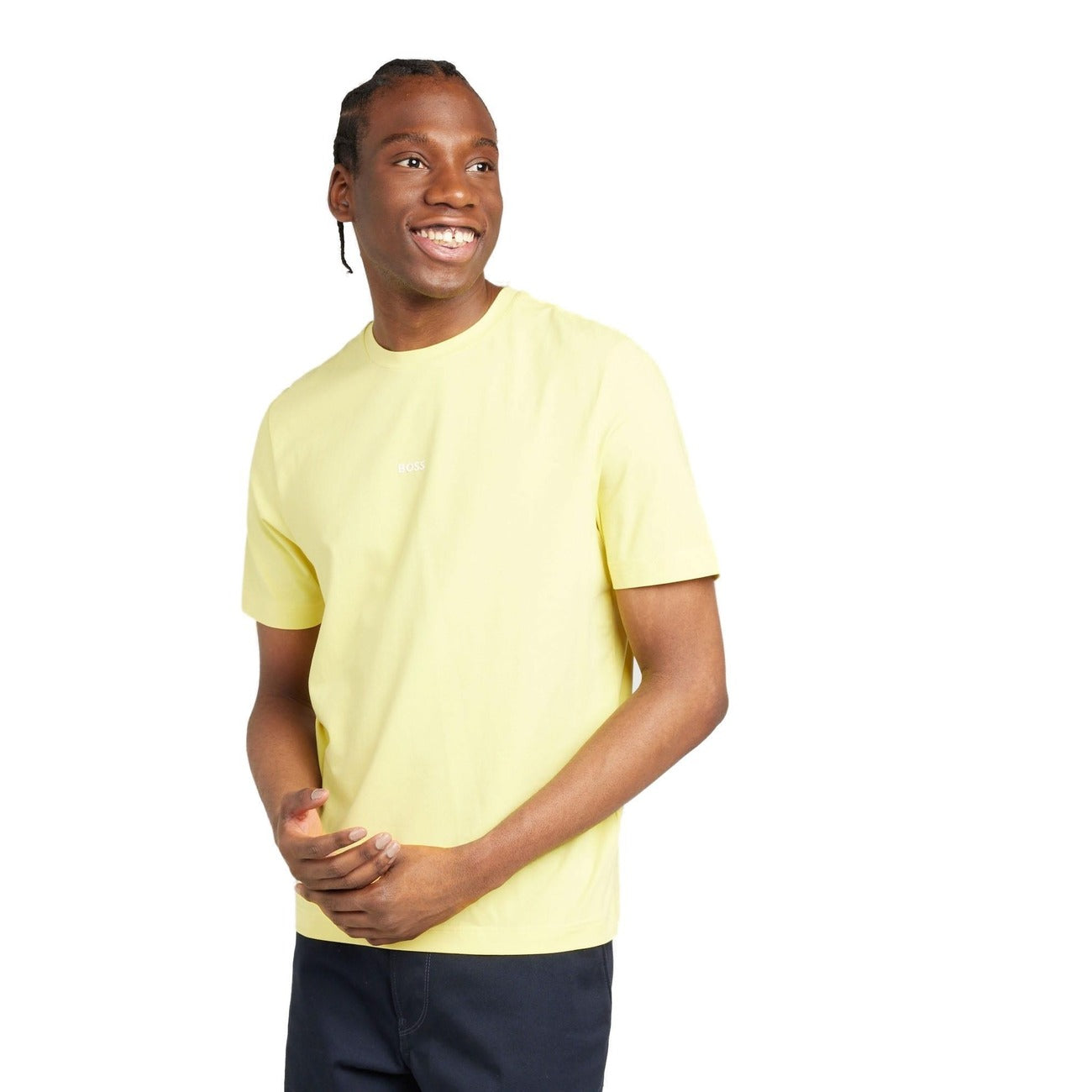 Boss T-shirt Heren Geel