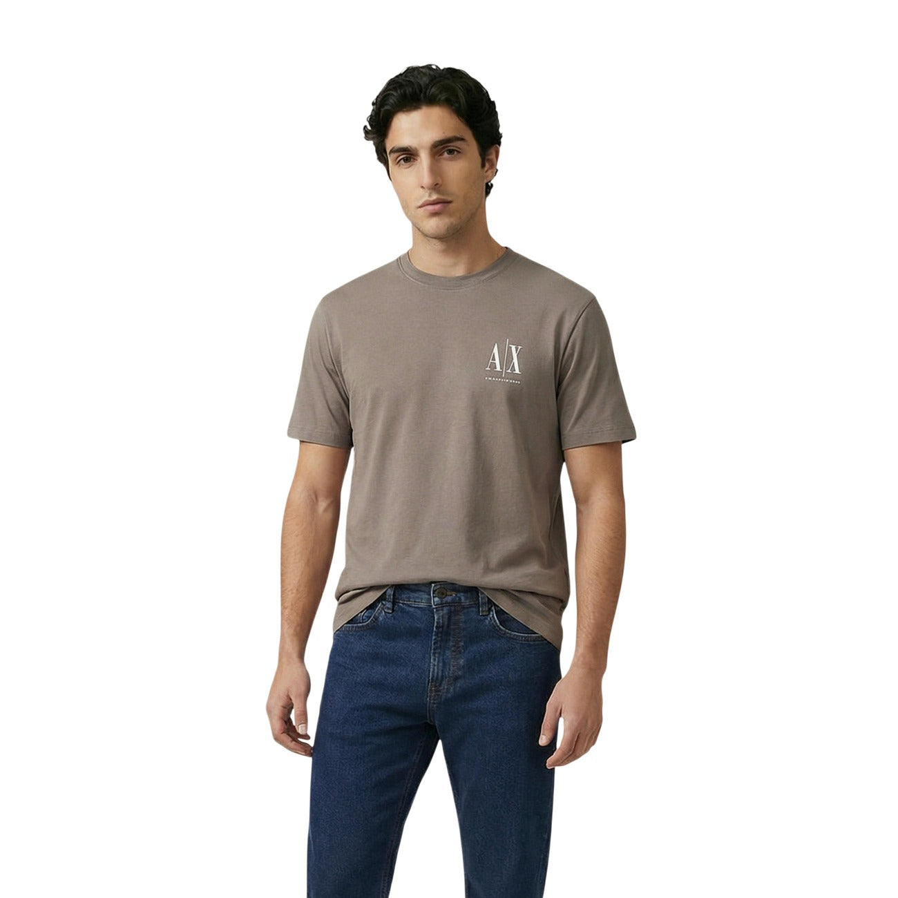 Armani Exchange T-Shirt Herren Braun