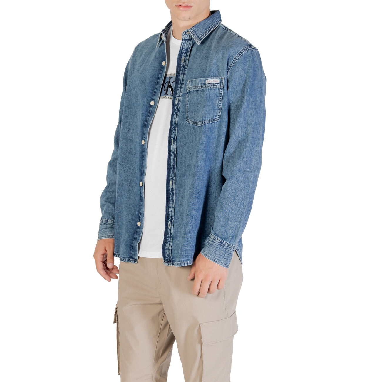 Calvin Klein Jeans Shirt Heren Blauw