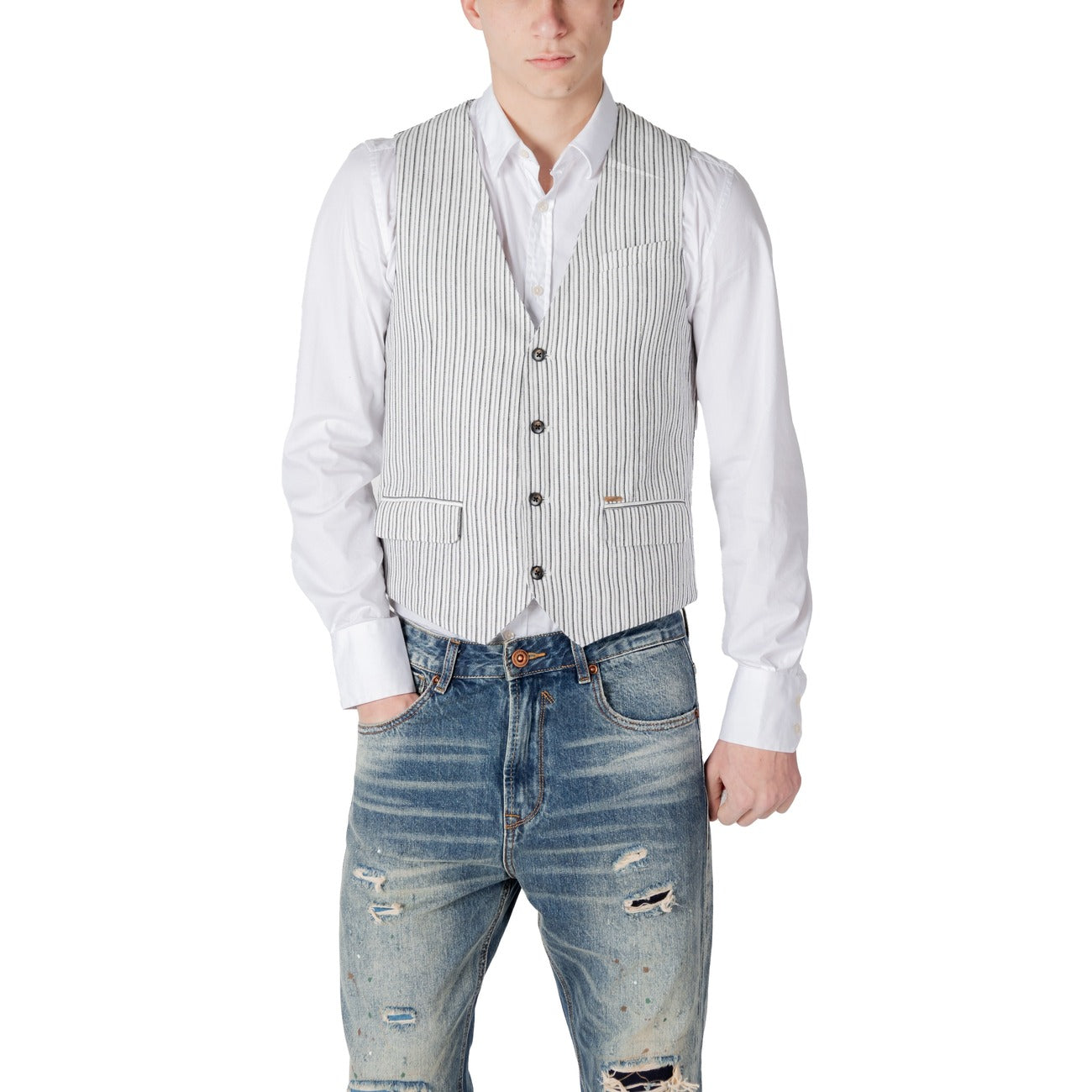 Gianni Lupo Gilet Heren Zwart