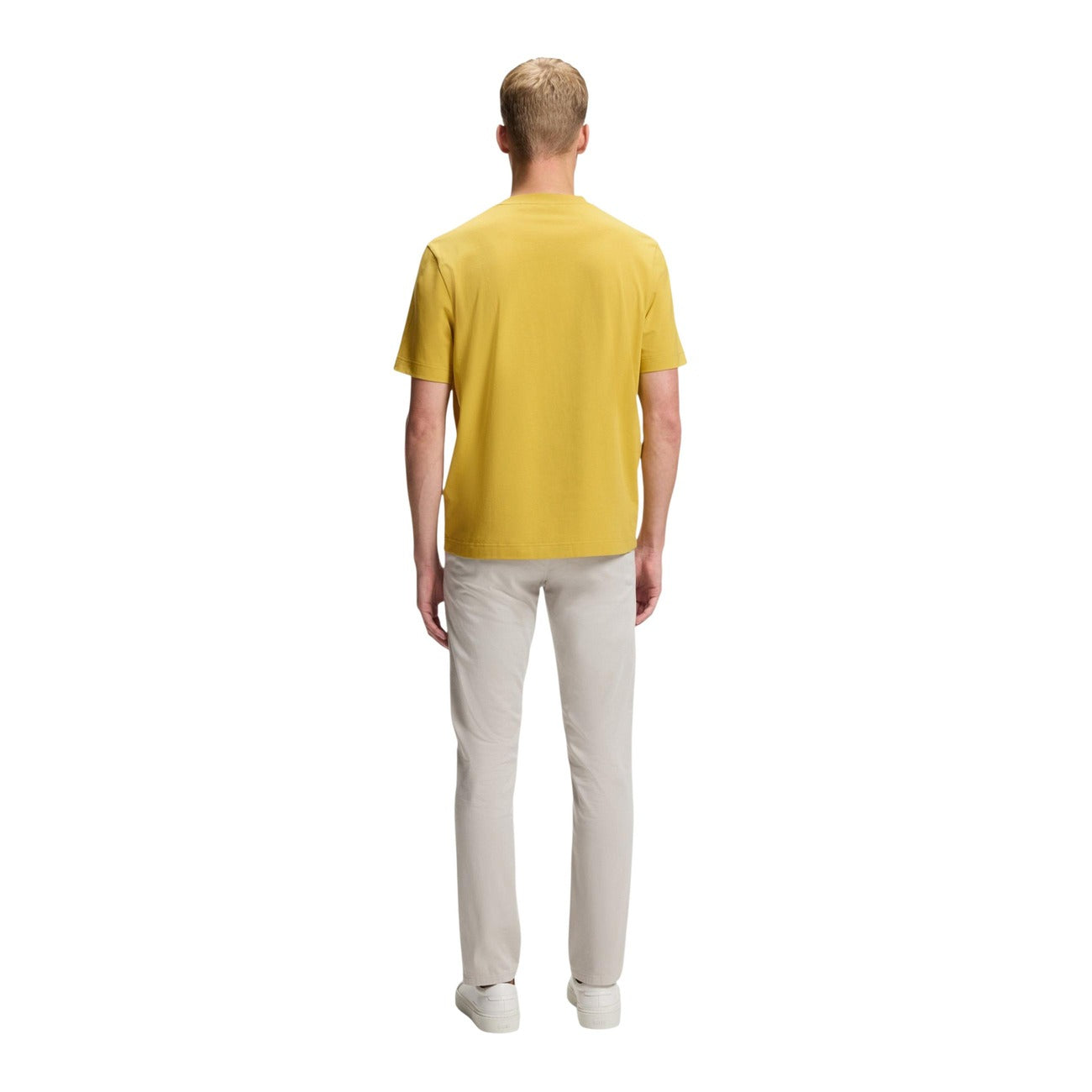 Boss T-shirt Heren Geel