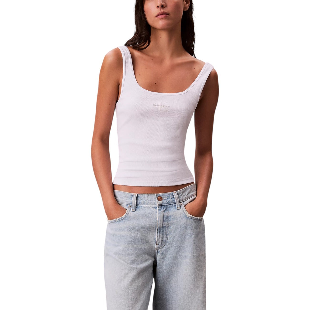 Calvin Klein Jeans Vest Dames Wit #2465005