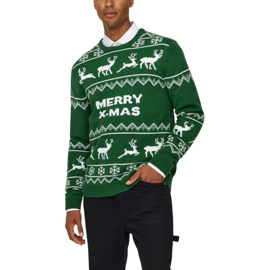Only & Sons Strickmode Herren Grün