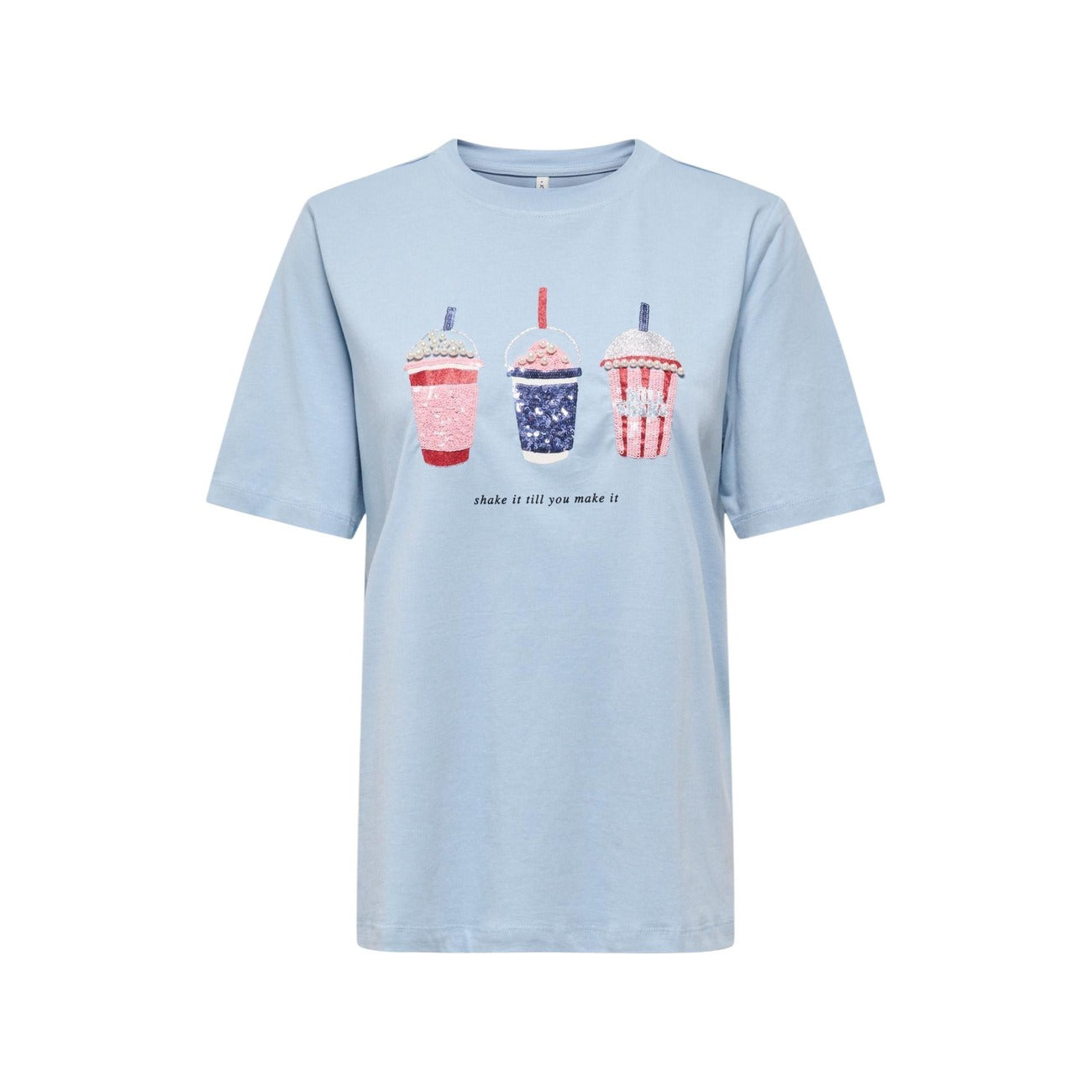 Only T-Shirt Damen Hellblau #2459242