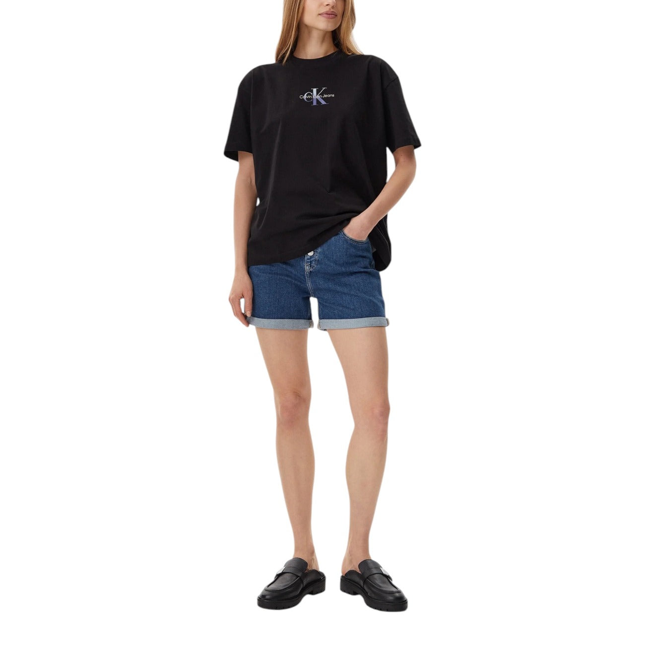 Calvin Klein Jeans Shorts Dames Blauw