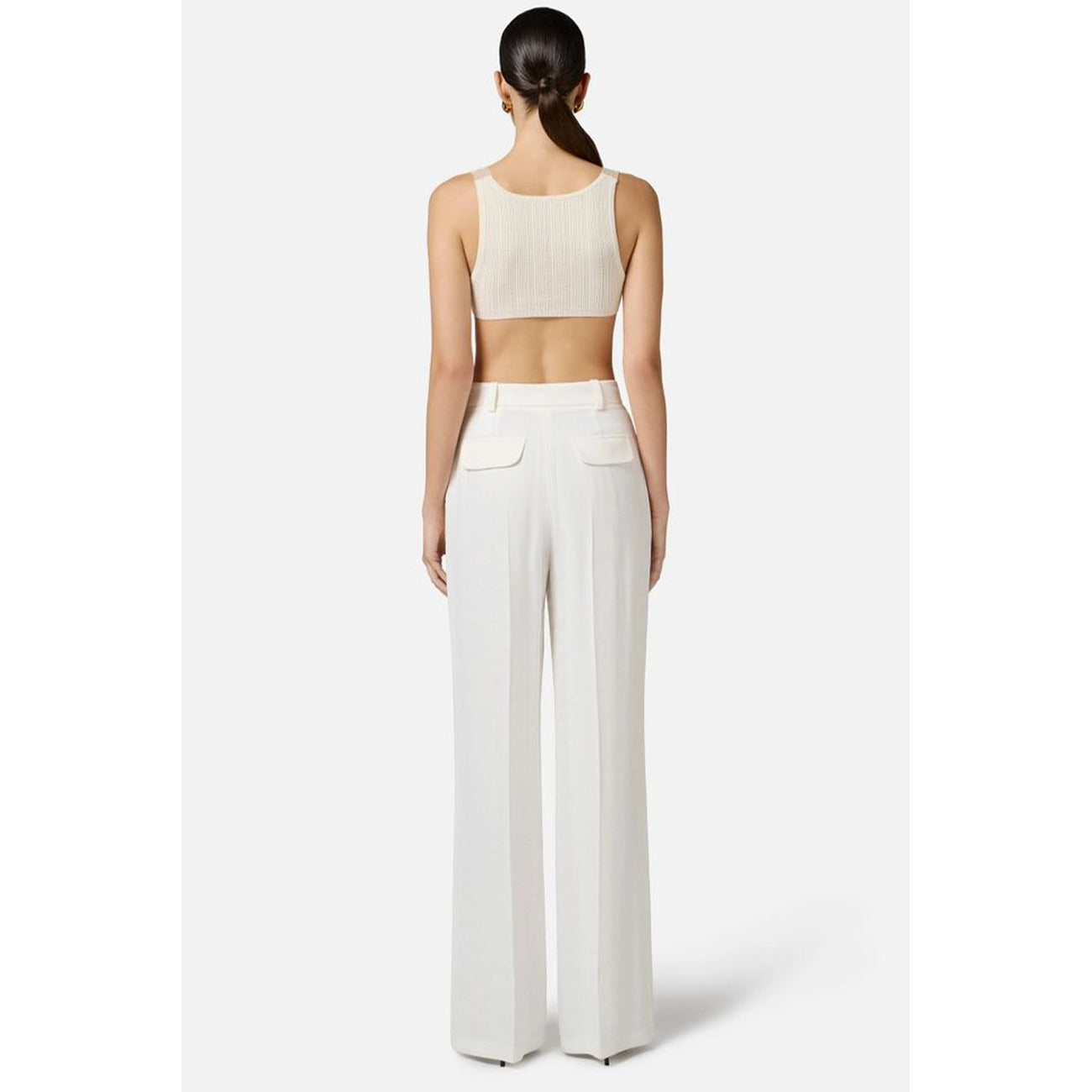 Elisabetta Franchi Hose Damen Weiß