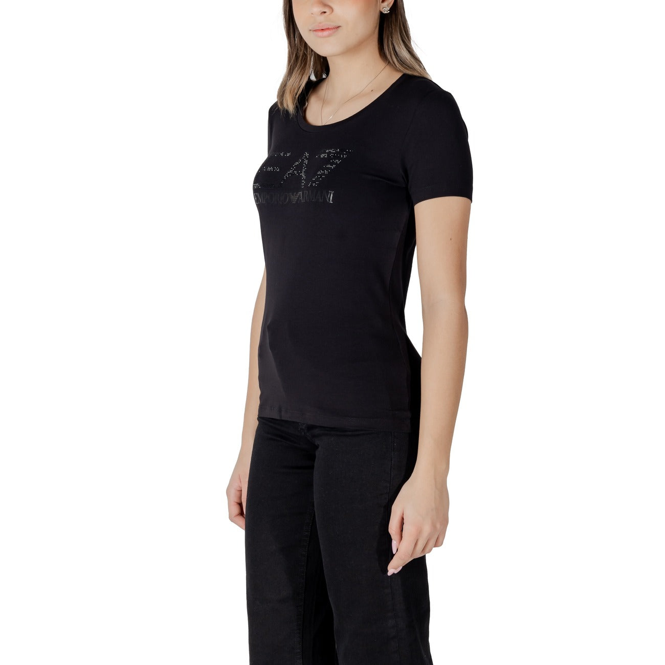 Ea7 T-shirt Dames Zwart #2410997