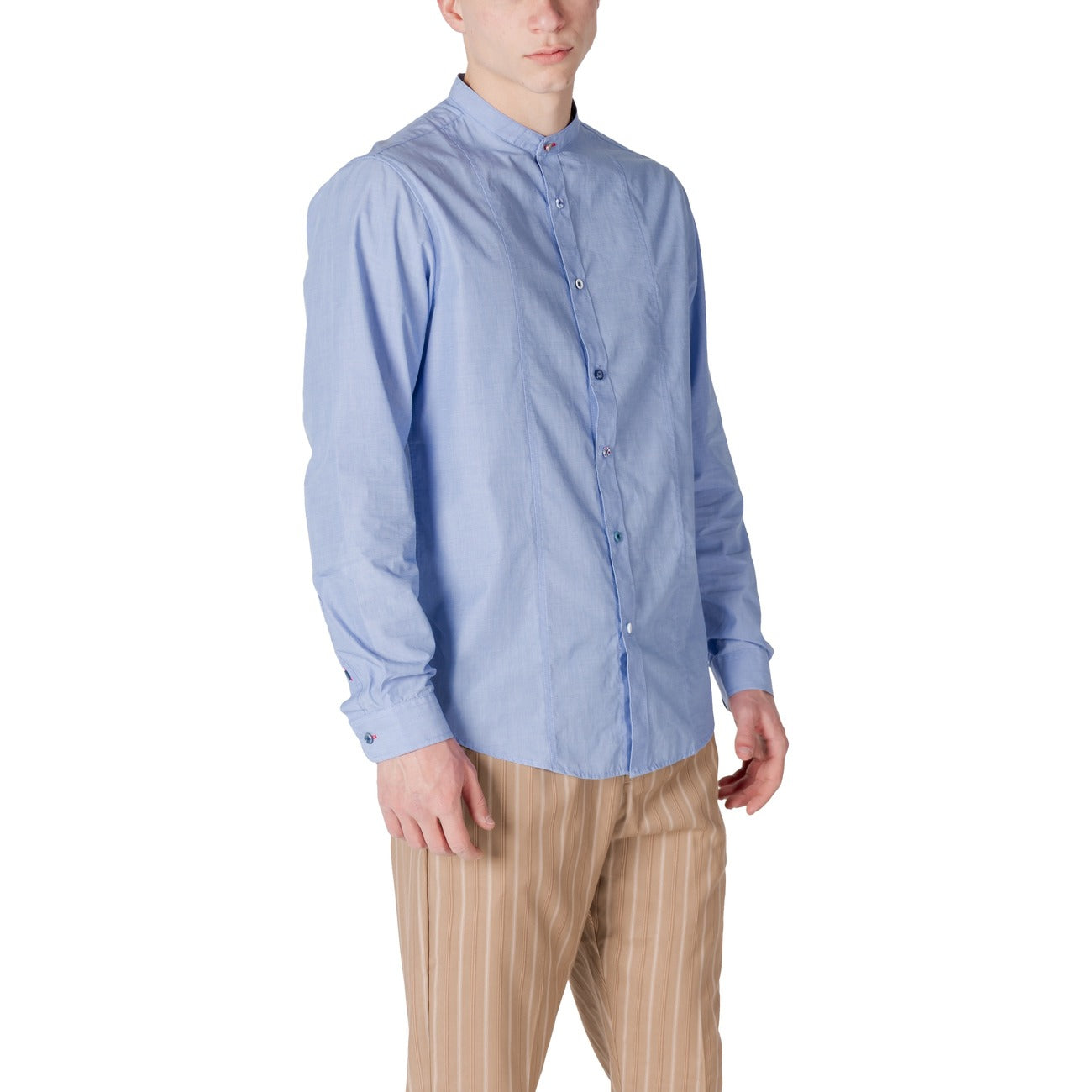 Gianni Lupo Shirt Heren Lichtblauw