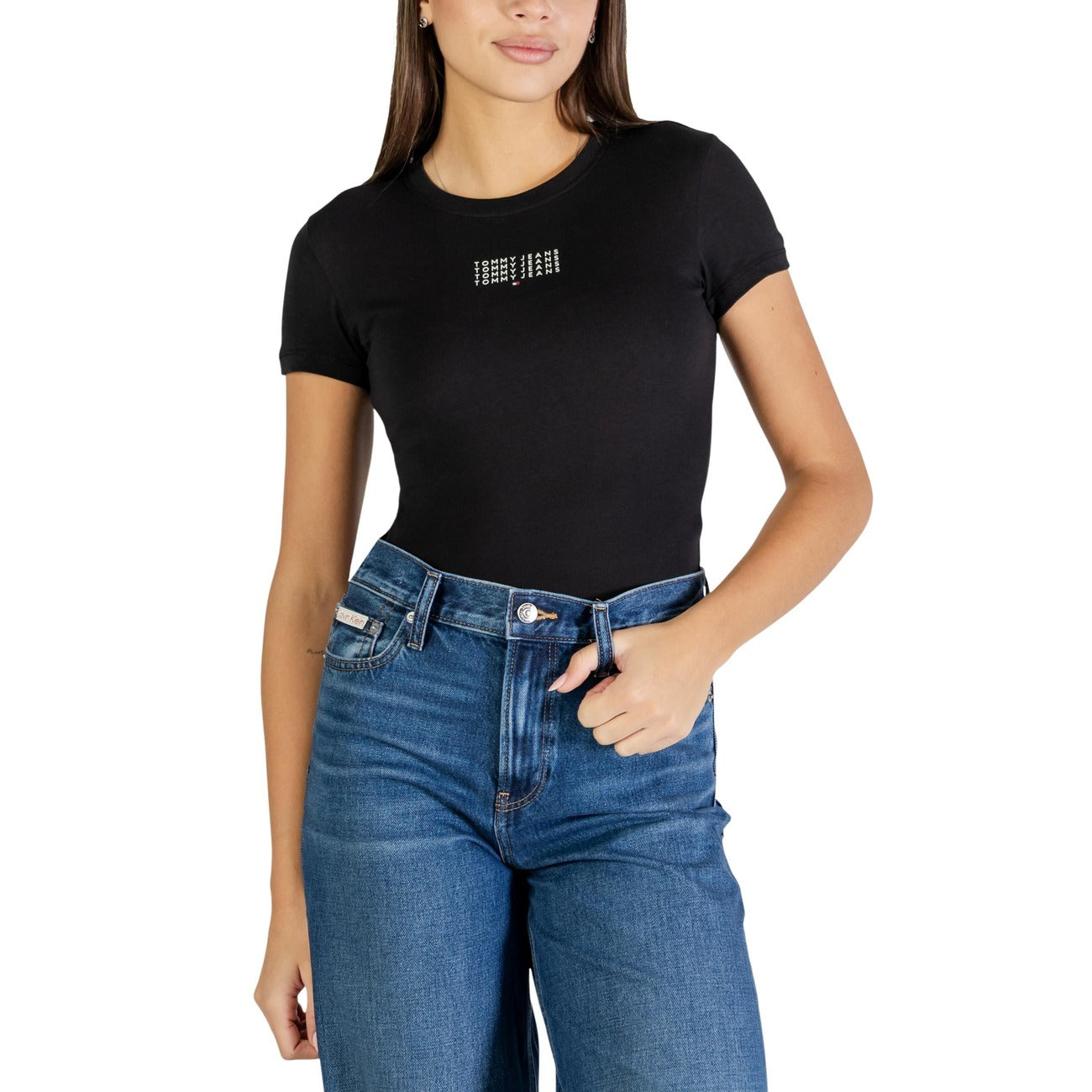 Tommy Hilfiger Jeans T-shirt Dames Blauw #2447918