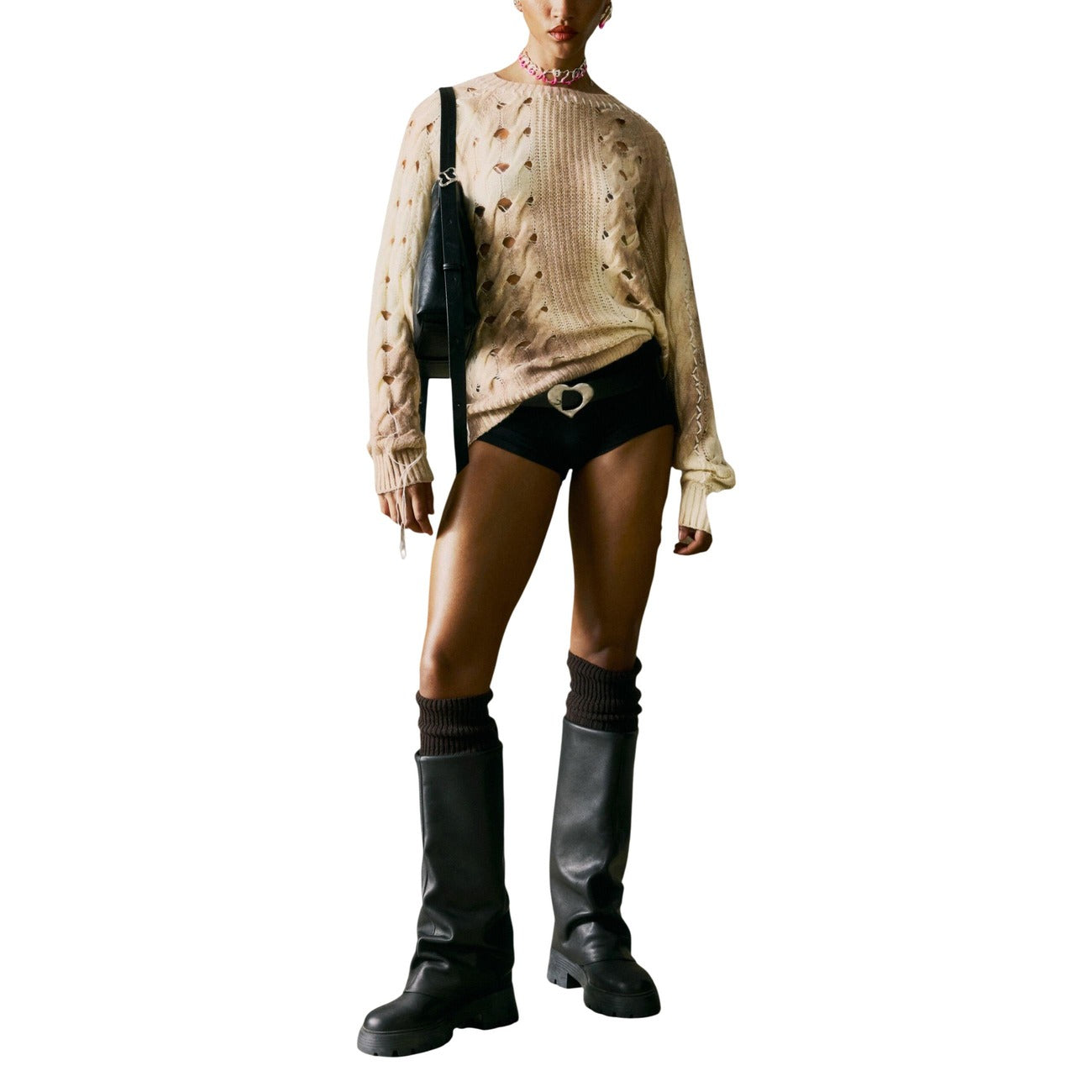 Desigual Strickmode Damen Beige #2450189