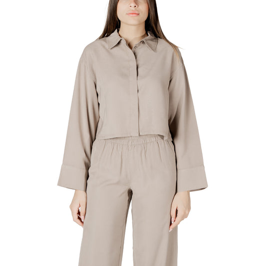 Only Bluse Damen Beige