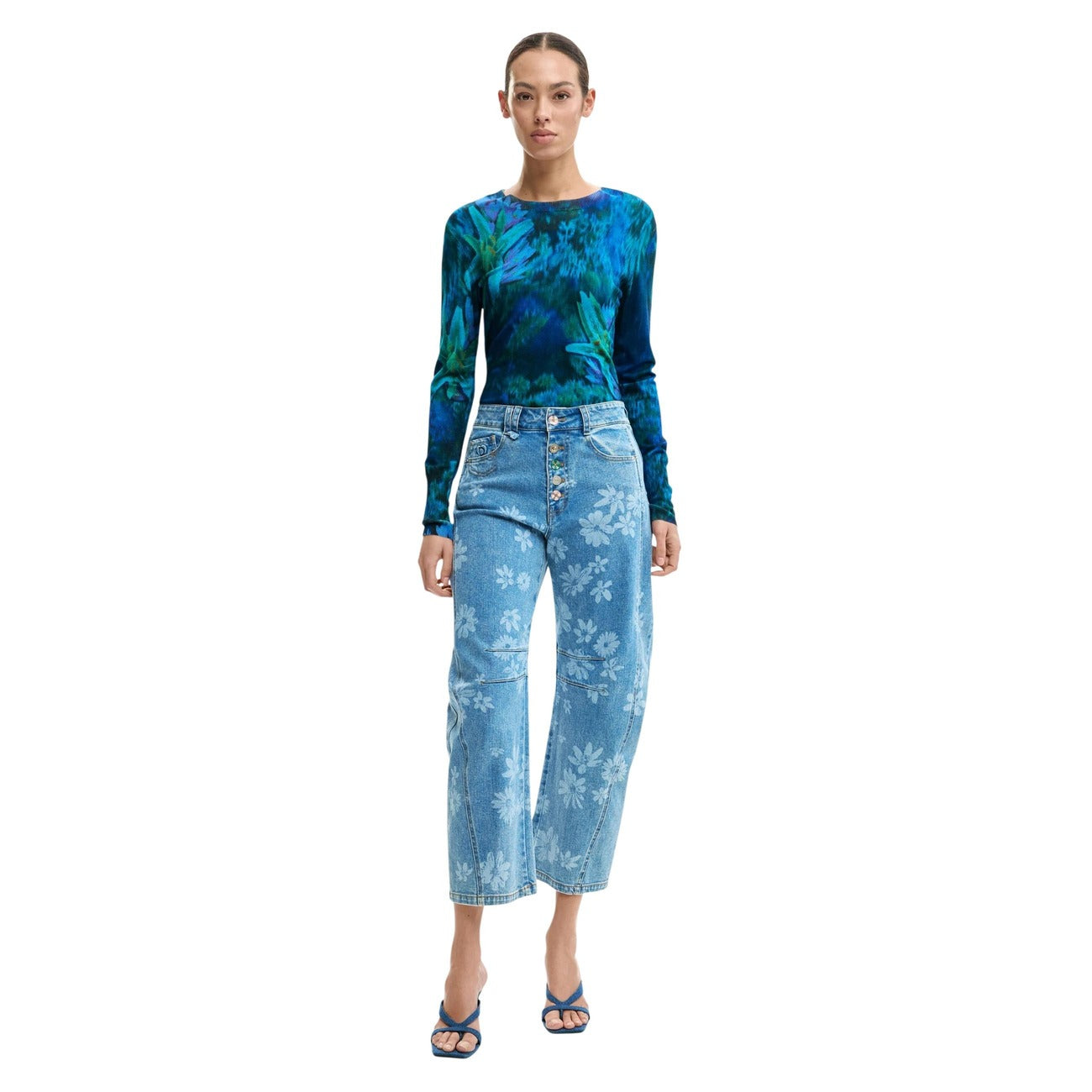 Desigual Jeans Dames Lichtblauw