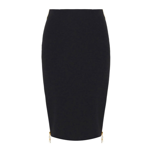 Elisabetta Franchi Rok Dames Zwart #2440113