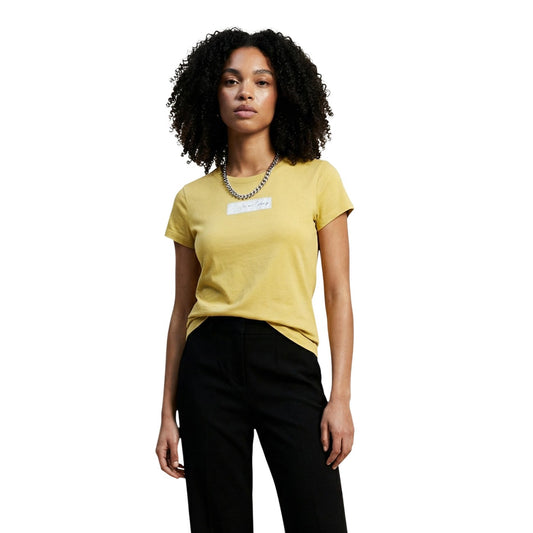 Armani Exchange T-Shirt Damen Gelb
