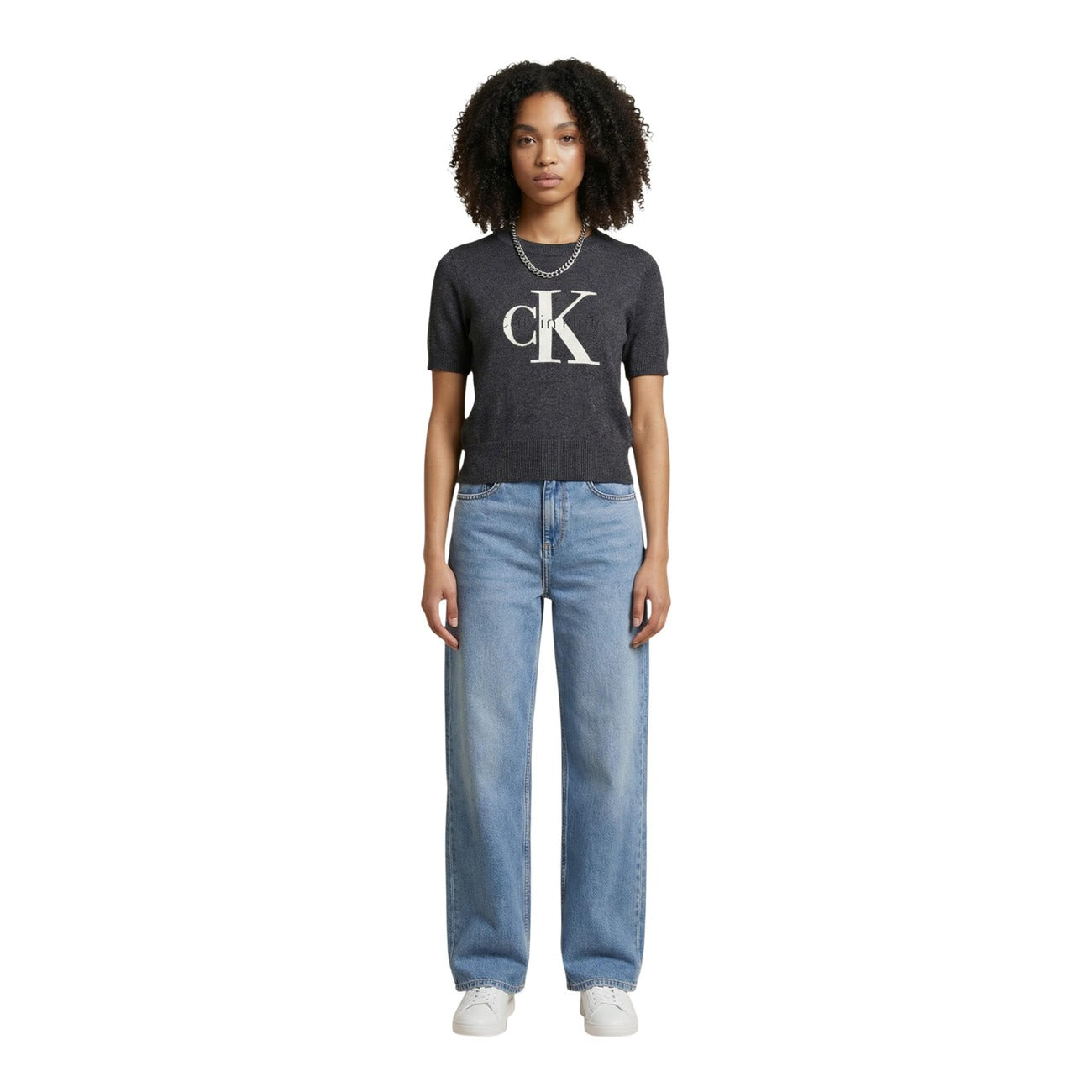 Calvin Klein Jeans Strickmode Damen Grau