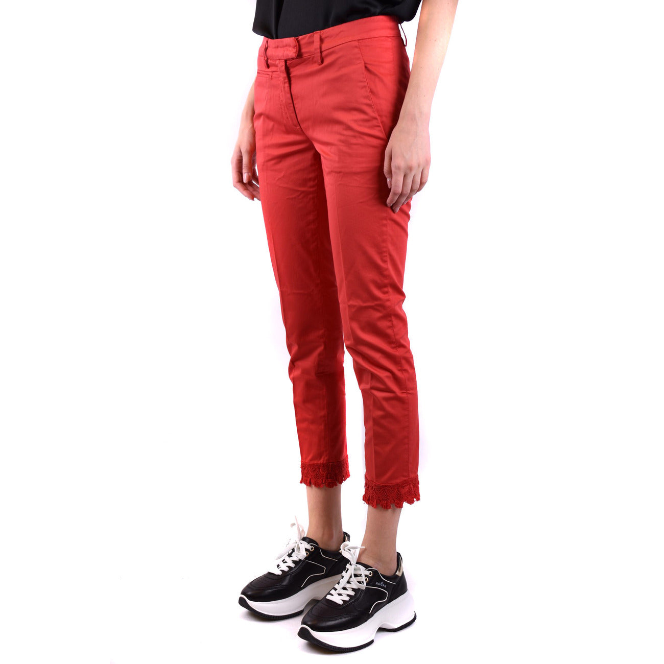 Dondup Broek Dames Rood