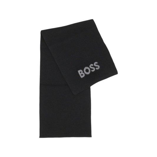 Boss Schal Herren Schwarz